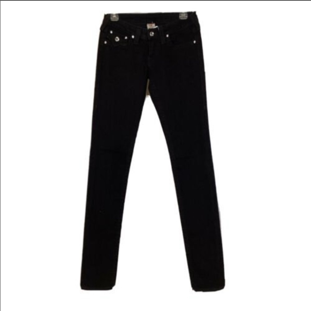 Size 25 - True Religion Disco Julie Black Rhinestone